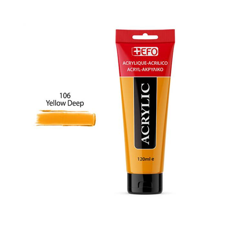 EFO Ακρυλικό Χρώμα 106 Yellow Deep 120ml