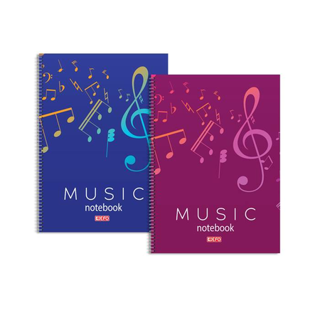 EFO Τετράδιο Μουσικής Πεντάγραμμο Σπιράλ Α4