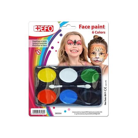 EFO Χρώματα Προσώπου Palette 6 Τεμ.