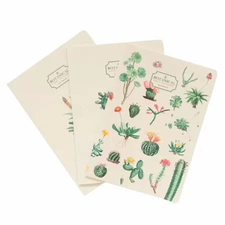 Erik Σημειωματάριο Botanical Cacti By Kokonote Set 3 Τεμ.