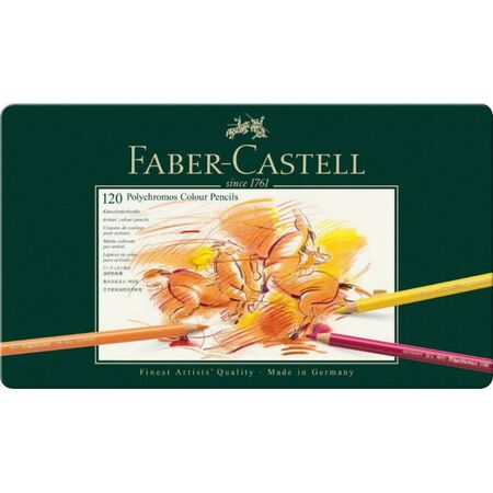Faber Castell Ξυλομπογιές Σε Μεταλλική Κασετίνα 110011 Polychromos 120τεμ