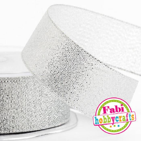 Fabi Κορδέλα Lurex 1,5cm x 10m Ασημί