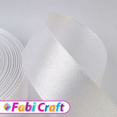 Fabi Κορδέλα Σατέν 15mm x 50y Άσπρη
