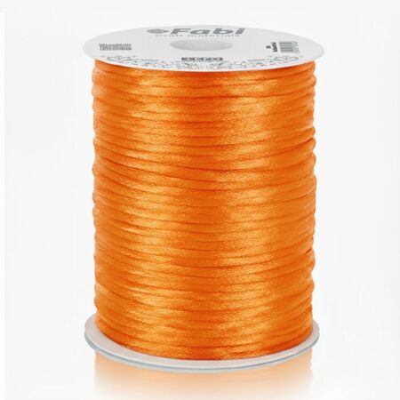 Fabi Κορδόνι Σατέν Ποντικοουρά Πορτοκαλί 2mm x 50y
