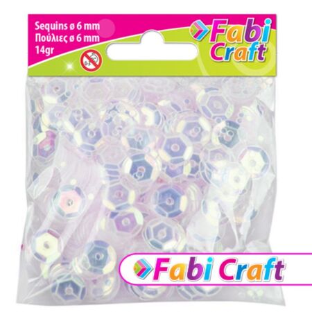 Fabi Πούλιες Στρογγυλές Άσπρες 6mm 14gr