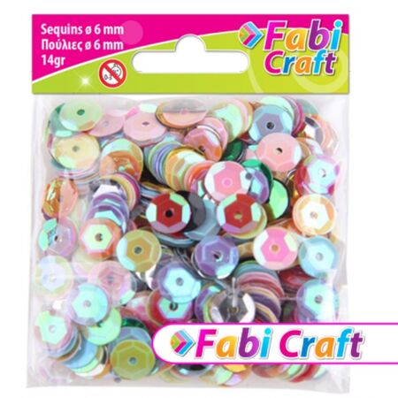 Fabi Πούλιες Στρογγυλές Χρωματιστές 6mm 14gr