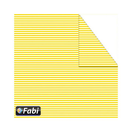 Fabi Χαρτόνι Σχεδίου Μίνι Ριγέ Κίτρινο 50x70cm