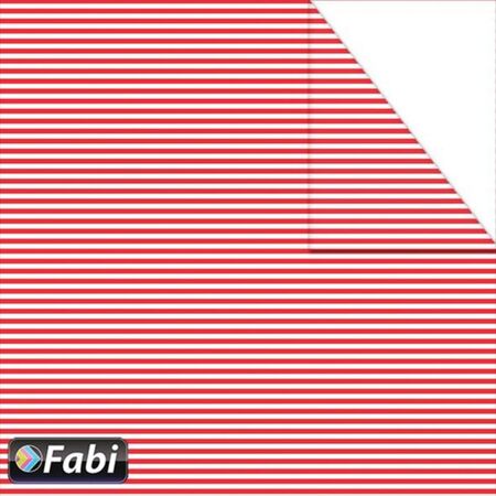 Fabi Χαρτόνι Σχεδίου Μίνι Ριγέ Κόκκινο 50x70cm