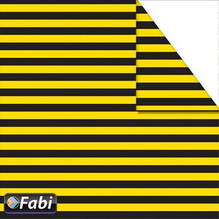 Fabi Χαρτόνι Σχεδίου Ριγέ Κίτρινο-Μαύρο 50x70cm