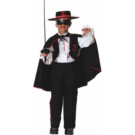 Fun Fashion Στολή Αποκριάς Μαύρος Καβαλάρης Ζορό Παιδική Για Αγόρια