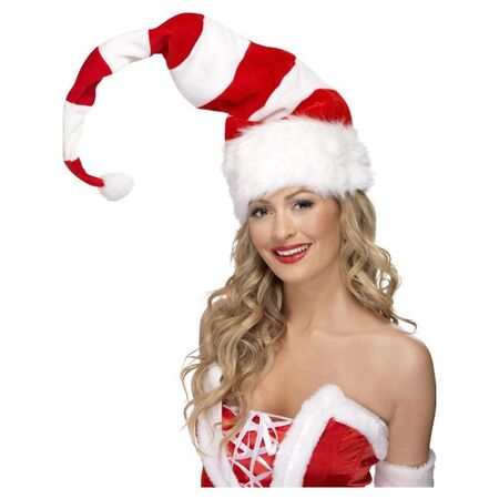 Fun Fashion Χριστουγεννιάτικο Αξεσουάρ Striped Santa Hat