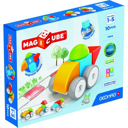Geomag Magicube Magnetic Blocks Cars 10