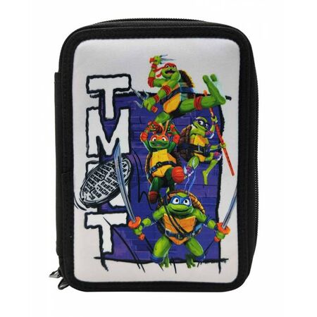 GIM Κασετίνα Διπλή Γεμάτη Ninja Turtles TMNT 334-26100