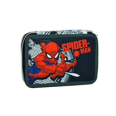 GIM Κασετίνα Διπλή Γεμάτη Spider-Man Spider Wall 337-07100