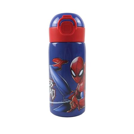 GIM Παγούρι Ανόξειδωτο Με Καλαμάκι Spiderman 500ml 557-02199