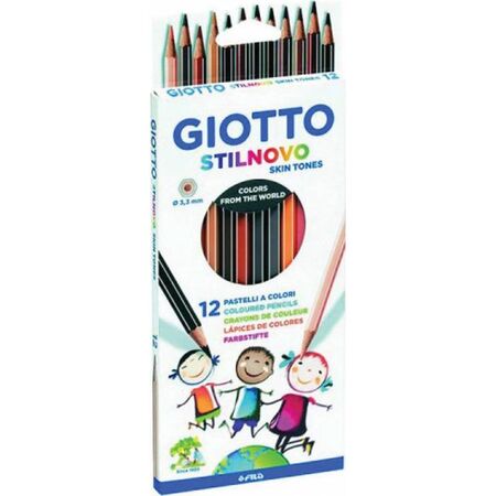Giotto Ξυλομπογιές Stilnovo SKINTONES 12 Τεμ.