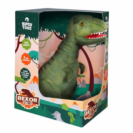 Gipsy Λούτρινο Rexor Ο T-Rex Με Ήχο Και Φως 38cm