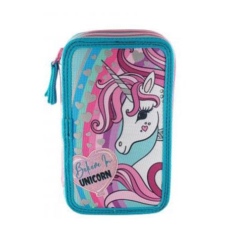 Graffiti Κασετίνα Διπλή Γεμάτη Believe In Unicorn 241331