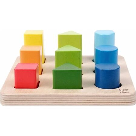 Hape Color And Shape Sorter Μάθε Και Ταξινόμησε Διαφορετικά Χρώμματα Σχήματα Και Ύψη E0426