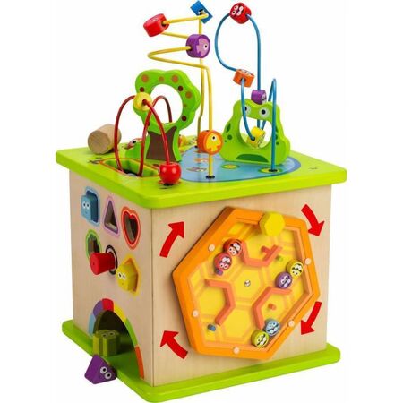 Hape Country Critters Play Cube - Μεγάλος Κύβος Δραστηριοτήτων Με 5 Διαδραστικές Πλευρές Παιχνιδιού Και Εξάσκησης E1810