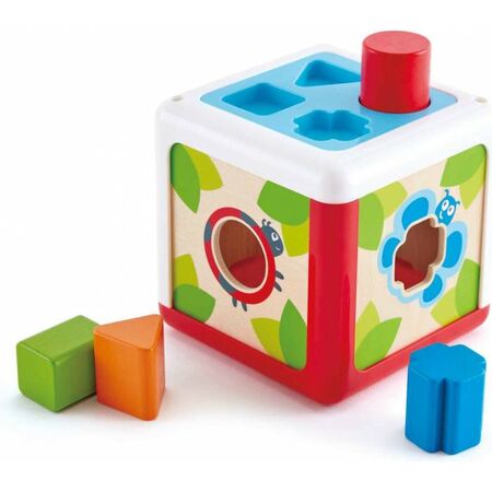 Hape Early Explorer Shape Shorting Box Κύβος Μαθαίνω Τα Σχήματα E0507