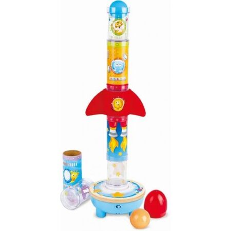 Hape Early Explorer Ξύλινος Πύραυλος Ball Air Stacker E0387B