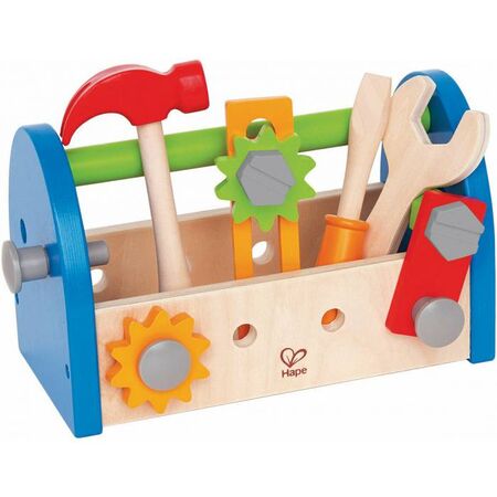 Hape Fix-It Tool Box Καλαθάκι Με Βίδες Και Εργαλεία Που Τα Αποθηκεύει Και Μεταφέρεται E3001