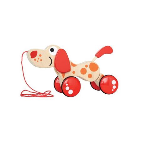 Hape Pepe Pull Along Βόλτα Με Τον Πέπε Το Σκυλάκι E0347A