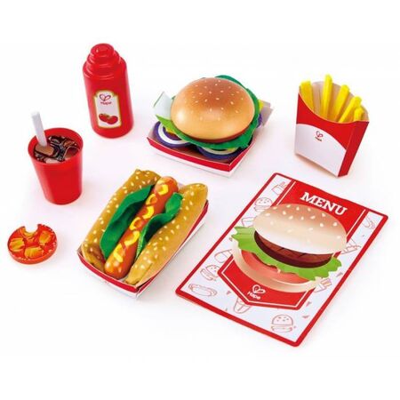 Hape Playfully Delicious Ξύλινο Σετ Fast Food E3160B