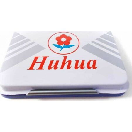 Huhua Ταμπόν Σφραγίδας Σε Μεταλλική Θήκη Μεσαίο Νο3 Μπλε 10x6,5cm