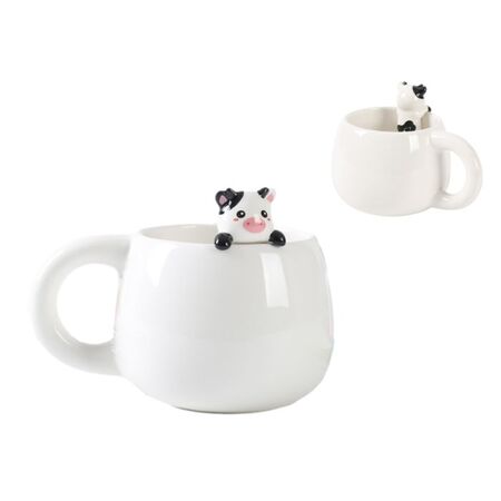 i-Total Κούπα Κεραμική Charm Cow 450ml