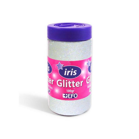 Iris Χρυσόσκονη Αλατιέρα Άσπρο 100gr