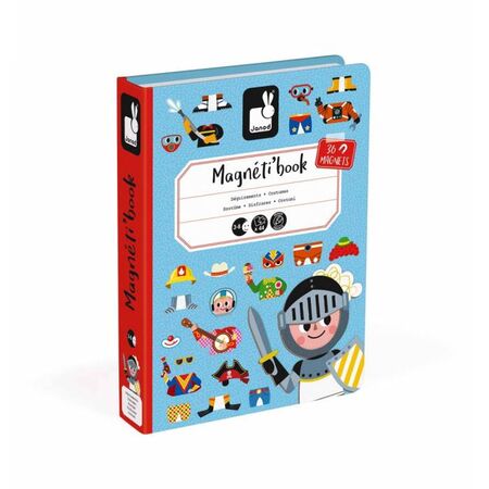 Janod Μαγνητικό Βιβλίο Magnet Book Αγορίστικα Ρούχα (36 Μαγνητάκια) J02719
