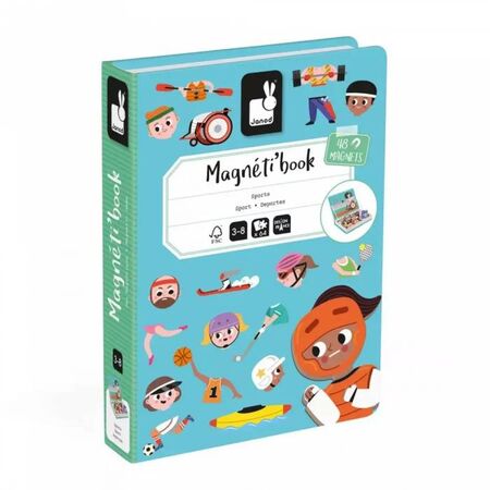 Janod Μαγνητικό Βιβλίο Magnet Book Αθλήματα (48 Μαγνητάκια) J02596