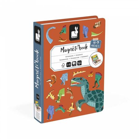 Janod Μαγνητικό Βιβλίο Magnet Book Δεινόσαυροι (40 Μαγνητάκια) J02590