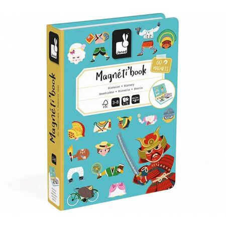 Janod Μαγνητικό Βιβλίο Magnet Book Ιστορία Του Κόσμου (60 Μαγνητάκια) J02598
