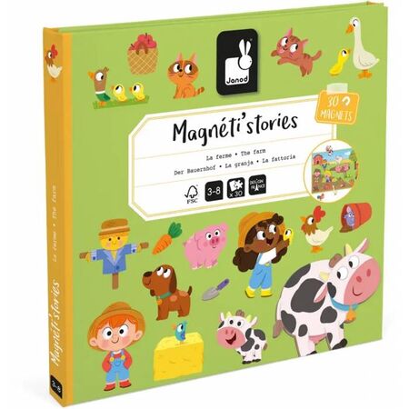 Janod Μαγνητικό Βιβλίο Magnet Book Ιστορίες Η Φάρμα (30 Μαγνητάκια) J05451