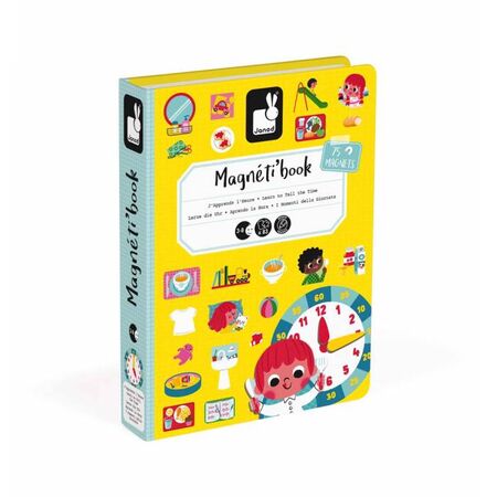 Janod Μαγνητικό Βιβλίο Magnet Book Μαθαίνω Την Ώρα (75 Μαγνητάκια) J02724