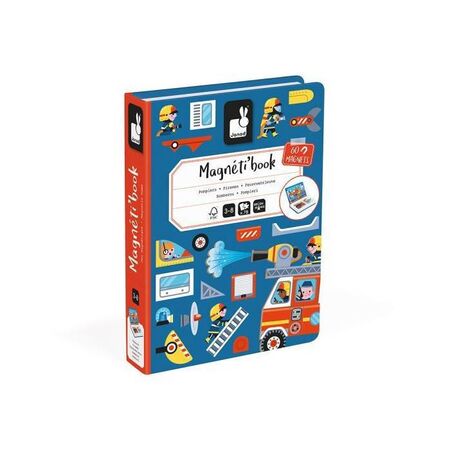 Janod Μαγνητικό Βιβλίο Magnet Book Πυροσβέστες (60 Μαγνητάκια) J02583
