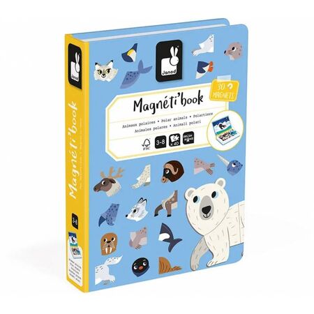 Janod Μαγνητικό Βιβλίο Magnet Book Ζώα Της Αρκτικής (30 Μαγνητάκια) J02599