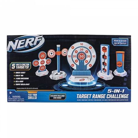 Jazwares Nerf Elite Target GamePlay Στόχοι Πρόκλησης 5 Σε 1