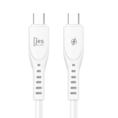 Jes Καλώδιο Φόρτισης JC30CC Type-C To Type-C 60W 1m White