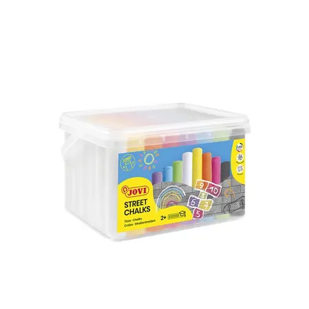 Jovi Κιμωλίες Χρωματιστές Jumbo Washable 20x100mm Κουτί 48 Τεμ.