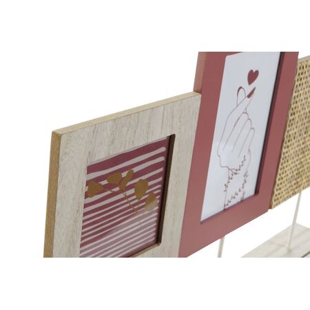 ΚΟΡΝΙΖΕΣ ΣΕΤ MULTIPHOTOS ΕΠΙΤΡΑΠΕΖΙΑ 30.5X1.5X37 ΑΠΟ MDF ΚΑΙ GLASS 42X5X27 2 ΕΙΚΟΝΕΣ