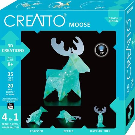Kosmos Creatto 3D Κατασκευή Με LED 4 Σε 1 Moose