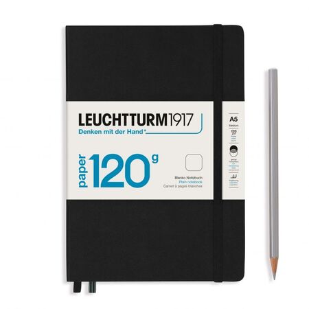 L EDITION 120G A5 MED PLAIN BLACK 203p