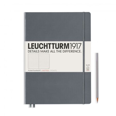L NOTEBOOK HC A4+SL DOTTED ANTHRACITE 123p