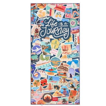 Legami Πετσέτα Θαλάσσης Beach Towel Travel Stickers BT0042