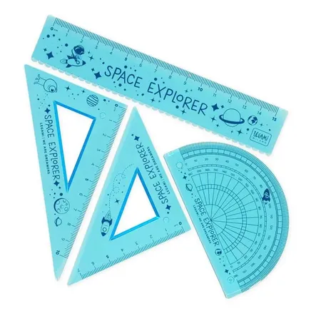 Legami Σετ Flexy Χάρακας Μοιρογνωμόνιο Τρίγωνα You Rule Space RS0003