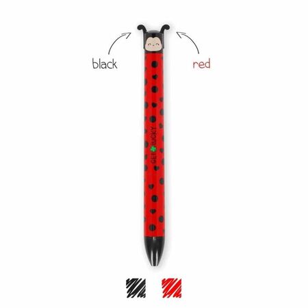 Legami Στυλό Click And Clack Two Color Get Lucky Ladybug CLICK0030 0,7mm